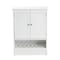 Baxton Studio Jaela Modern and Contemporary White Finished Wood 2-Door Bathroom Storage Cabinet 182-11338-Zoro - alternate 10